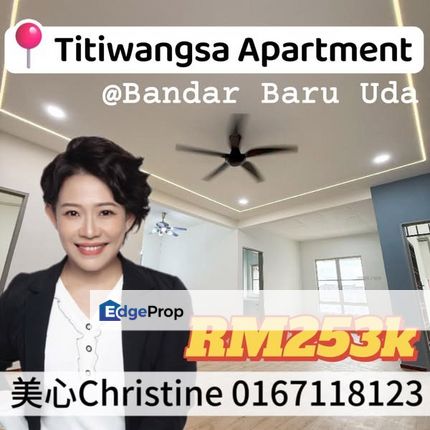 Bandar Baru Uda Titiwangsa Aparment RM253k, Johor, Johor Bahru