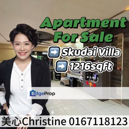 Skudai Villa Apartment 1216sqft, Johor, Skudai