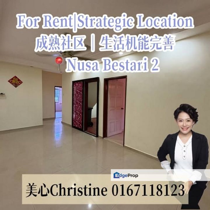 FOR RENT｜Single Storey Terrace @ Nusa Bestari 2, Johor, Skudai