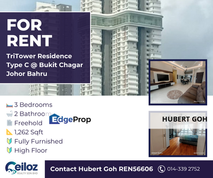 TriTower Residence Type C @ Bukit Chagar , Johor, Johor Bahru