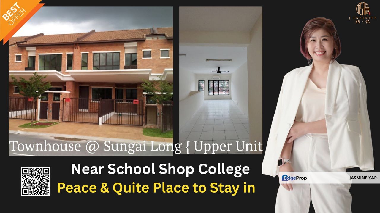Sungai Long Townhouse Upper Unit with Gated, Selangor, Bandar Sungai Long