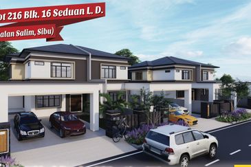 Sibu Double Storey Semi Detached at Jalan Salim