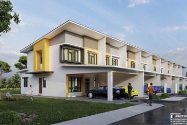 Sibu Double Storey Terrace at Bougenvilla