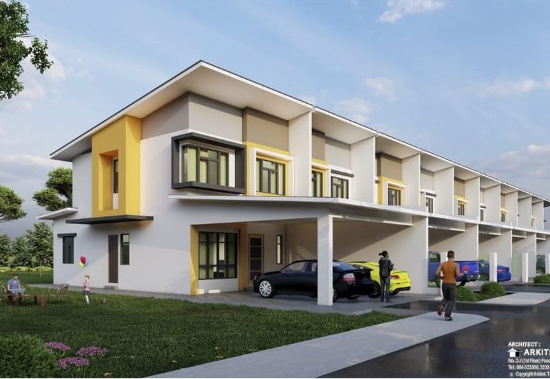 Sibu Double Storey Terrace at Bougenvilla