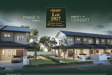 Kuching - Double Storey Terrace at Jalan Menggris