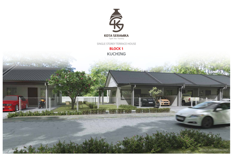 Kuching Single Storey Terrace at Siburan