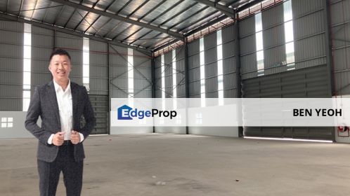 Grab it fast with ROI 4.66% Factory Investment !! 1 acre Telok Panglima Garang modernization design Semi-D factory for sale !! , Selangor, Telok Panglima Garang