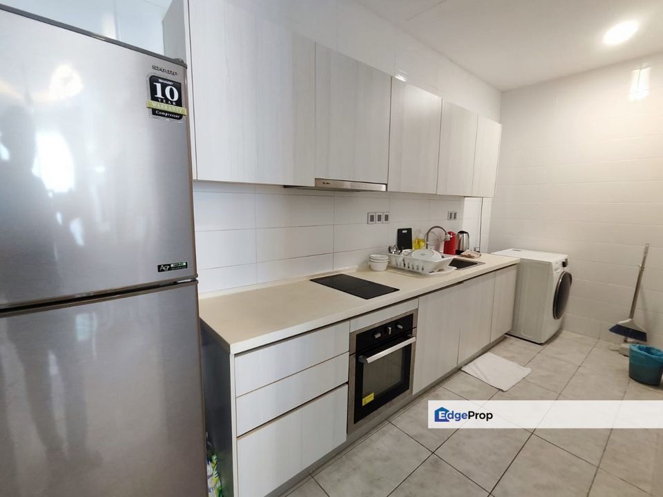 🔥 JB Town高楼海景+全家具，一看就很舒服😍🌊 #Paragon Suites 678sqft【1房1厕】, Johor, Johor Bahru