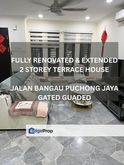 Jalan Bangau Puchong Jaya 2 Storey Terrace House For Sale, Fully Renovated Extended Gated, Selangor, Puchong