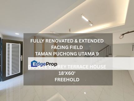 Taman Puchong Utama 9, Puchong, Double Storey Terrace House For Sale, Fully Renovated & Extended, Selangor, Puchong