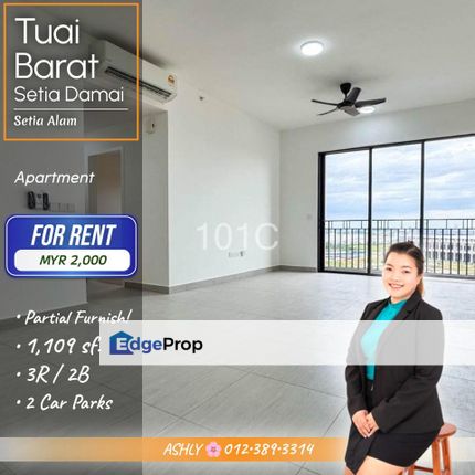 FULLY Brand New 🌸 Service Apartment for RENT | Tuai Residence, Setia Alam , Selangor, Shah Alam