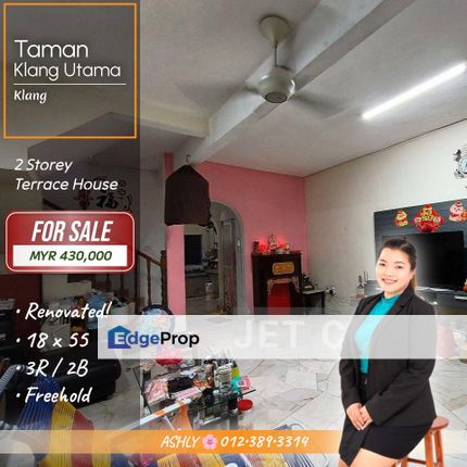 Partly RENO 🌸 2 Storey Terrace House for SALE │ Taman Klang Utama, Klang, Selangor, Klang