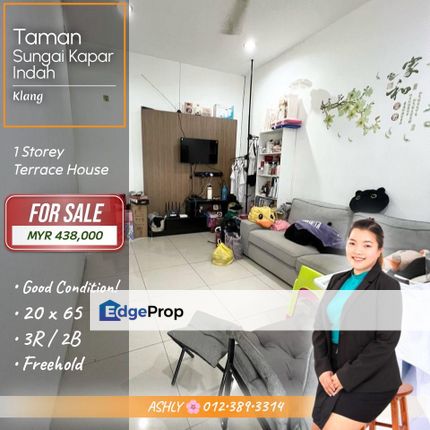 GOOD Condition 🌸 Single Storey Terrace House for SALE │ Taman Sungai Kapar Indah, Klang  , Selangor, Kapar 