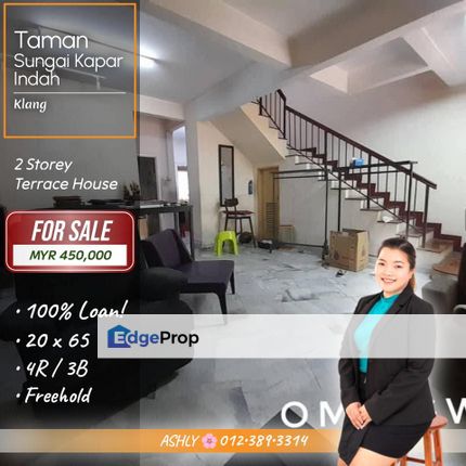 Partial RENO 🌸 Double Storey Terrace House for SALE │ Taman Sungai Kapar Indah, Kapar, Klang  , Selangor, Kapar 