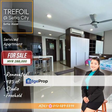 FULLY Reno 🌸 Serviced Apartment for SALE | TREFOIL @ Setia City, Setia Alam  , Selangor, Setia Alam/Alam Nusantara