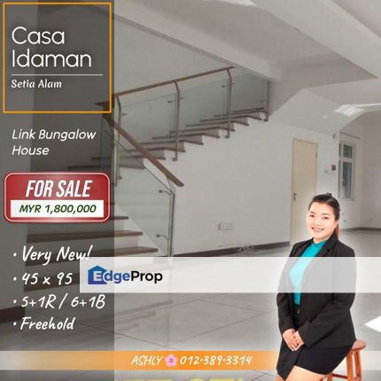 Very NEW 🌸 Link Bungalow House for SALE | Casa Idaman, Setia Alam, Selangor, Setia Alam/Alam Nusantara