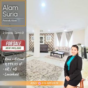 Reno + Extend 🌸 2 Storey Semi D House for SALE | Alam Suria, Bandar ...