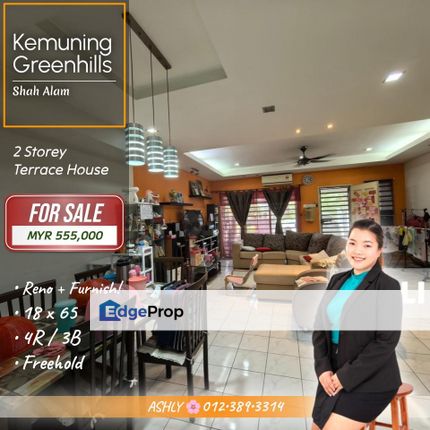 Reno + Furnish 🌸 2 Storey Terraced House for SALE | Kemuning Greenhills, Bukit Rimau, Shah Alam  , Selangor, Shah Alam