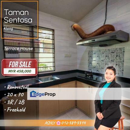 RENOVATED 🌸 Single Storey Terraced House for SALE | Taman Sentosa, Klang  , Selangor, Klang