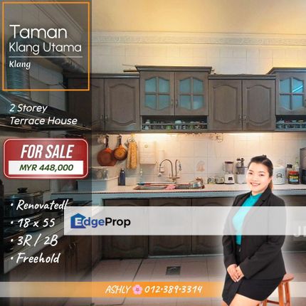 FULLY Furnish 💯 2 Storey Terraced House for SALE | Klang Utama, Klang  , Selangor, Klang