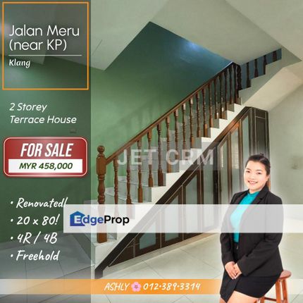 RENOVATED 🌿Double Storey Terraced House for SALE | Jalan Meru, Klang  , Selangor, Klang