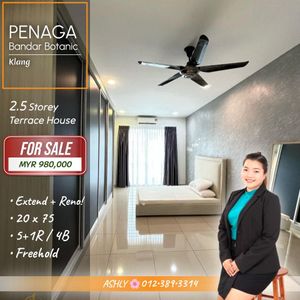 FULLY Extend + Reno 🌸 2.5 Storey Terraced House for SALE | Penaga ...