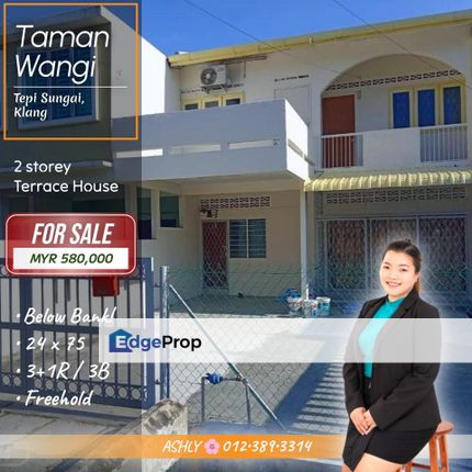 SELLING Below Bank Value 🌸 2 Storey Terraced House for SALE| Taman Wangi, Tepi Sungai, Klang  , Selangor, Klang