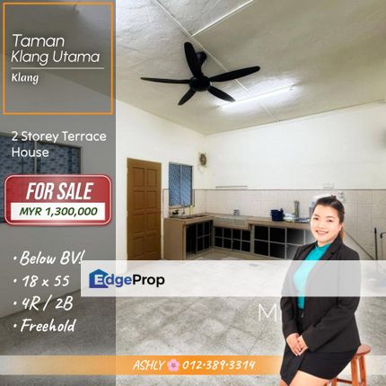 Selling Below BV 🌸 2 Storey Terraced House for SALE | Taman Klang Utama, Klang, Selangor, Klang