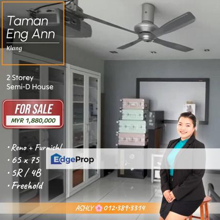 RENO + High Hill 🌸 2-Storey Semi D House for SALE | Taman Eng Ann, Klang  , Selangor, Klang