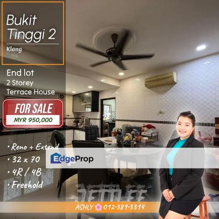 END LOT Fully Renovated 🌺 2 Storey Terrace House for SALE | Bukit Tinggi 2, Klang  , Selangor, Klang