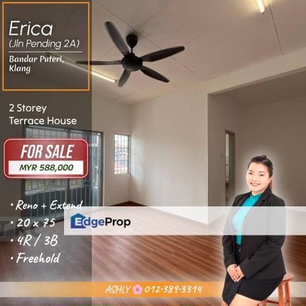Extended Kitchen 🌿 2 Storey Terrace House for SALE | Erica (Pending 2A), Bandar Puteri, Klang , Selangor, Klang