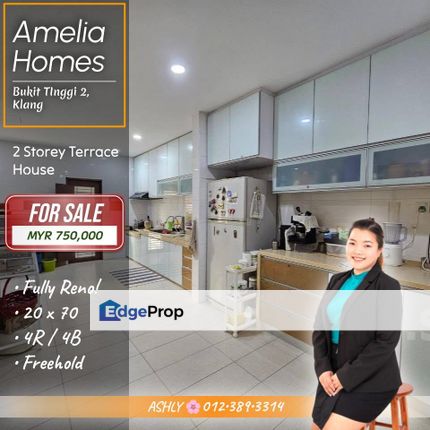 FULLY Reno 🌸 2 Storey Terraced House for SALE | Amelia Homes, Bukit Tinggi 2, Klang  , Selangor, Klang
