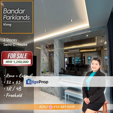 Renovated & Extended ✨ 2 Storey Semi-D for SALE | Bandar Parklands, Klang  , Selangor, Klang