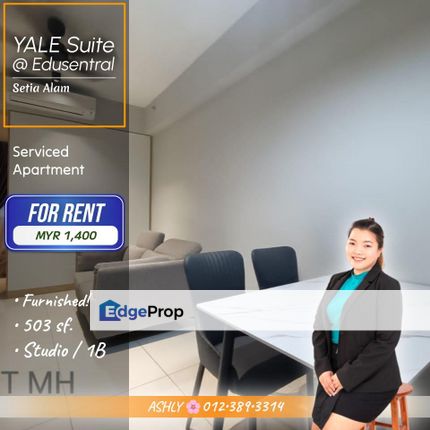 Partial FURNISH 📺 Serviced Apartment for RENT | Yale Suite @ Edusentral , Setia Alam  , Selangor, Setia Alam/Alam Nusantara