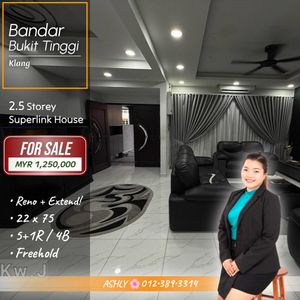 RENO + EXTEND 🌸 2.5 Storey Superlink Terraced House for SALE | Bandar ...