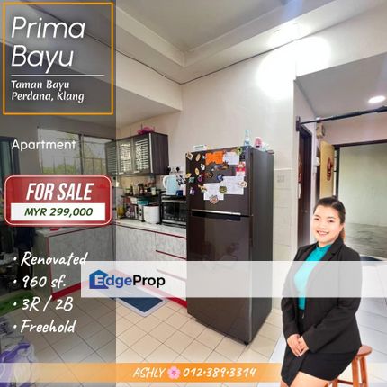 RENOVATED 🌸 Apartment House for SALE | Prima Bayu, Taman Bayu Perdana, Klang  , Selangor, Klang