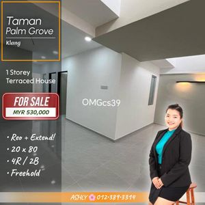 Reno + Extend 🌸 Single Storey Terraced House for SALE | Taman Palm ...