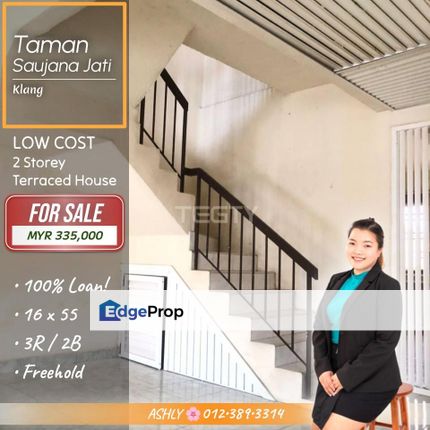 LOW COST 🏡 2 Storey House for SALE | Taman Saujana Jati Mohd Tahir, Sentosa Klang  , Selangor, Klang