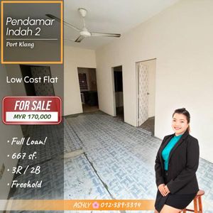 FULL LOAN🔥 Flat Apartment House for SALE | Pendamar Indah 2, Port Klang ...