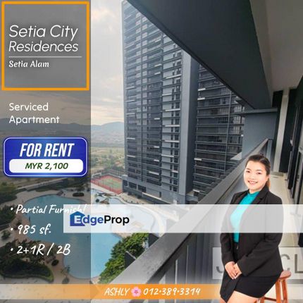Partial FURNISH 🌟 Serviced Apartment for RENT | Setia City Residences, Setia Alam , Selangor, Setia Alam/Alam Nusantara