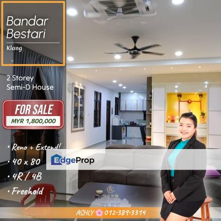 Reno + Extend ⏫ 2 Storey Semi-D for SALE | Canary Garden, Bandar Bestari, Klang, Selangor, Klang