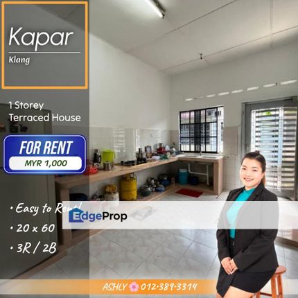 BEST Value 🏡 Single Storey Terrace House for RENT | Kapar, Klang, Selangor, Kapar 