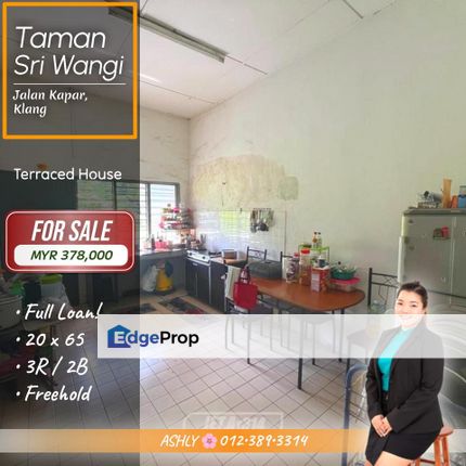 FULL Loan 🈵 Single Storey Terrace House for SALE | Taman Sri Wangi, Jalan Kapar, Klang, Selangor, Kapar 