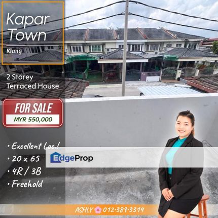 EXCELLENT Location ⚓ 2 Storey Terraced House for SALE | Kapar Town, Klang  , Selangor, Kapar 