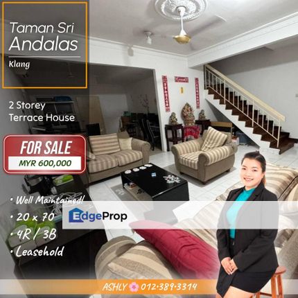BEST Value 🌟 2 Storey Terrace House for SALE | Taman Sri Andalas, Klang, Selangor, Klang
