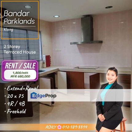 Gated & Guarded 🌟 Double Storey House for SALE/RENT | Bandar Parklands, Klang, Selangor, Klang