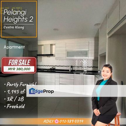 MOVE-IN Condition 🌟 Apartment for SALE | Pelangi Heights, Bukit Kuda, Klang (Beside Centro Klang Mall), Selangor, Klang