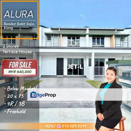 BEST Deal 🌟 Double Storey Terrace House for SALE | Alura, Bandar Bukit Raja, Klang, Selangor, Klang