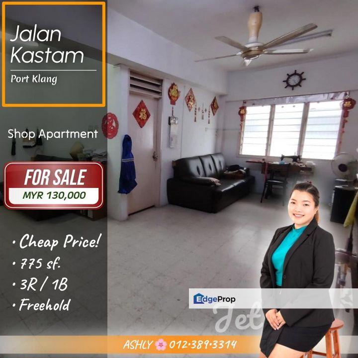 CHEAP Price for ALL Buyers 🌟 Shop Apartment for SALE | Jalan Kastam, Port Klang, Selangor, Port Klang