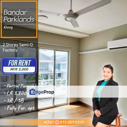 BEST Value 🏡 2 Storey Semi-D House for RENT | Bandar Parklands, Klang, Selangor, Klang